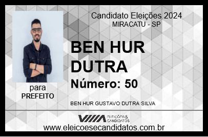 Candidato BEN HUR DUTRA 2024 - MIRACATU - Eleições