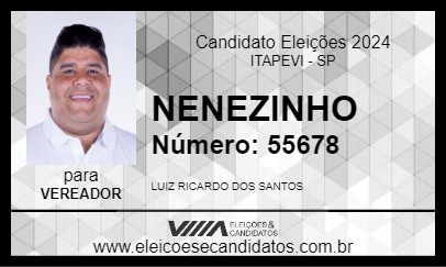 Candidato NENEZINHO 2024 - ITAPEVI - Eleições