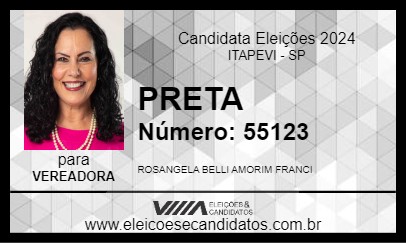 Candidato PRETA 2024 - ITAPEVI - Eleições