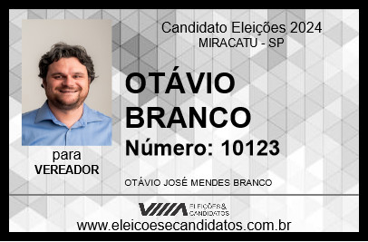 Candidato OTÁVIO BRANCO 2024 - MIRACATU - Eleições