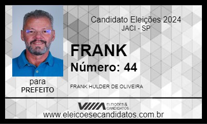 Candidato FRANK 2024 - JACI - Eleições