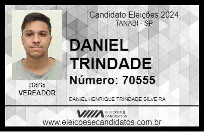 Candidato DANIEL TRINDADE 2024 - TANABI - Eleições