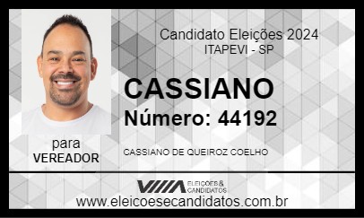 Candidato CASSIANO 2024 - ITAPEVI - Eleições