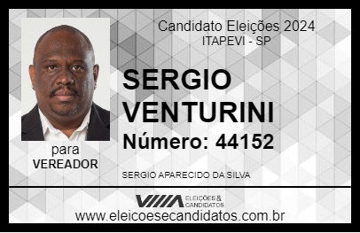 Candidato SERGIO VENTURINI 2024 - ITAPEVI - Eleições