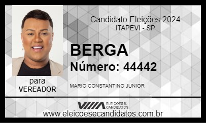 Candidato BERGA 2024 - ITAPEVI - Eleições