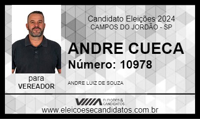 Candidato ANDRE CUECA 2024 - CAMPOS DO JORDÃO - Eleições