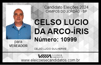 Candidato CELSO LUCIO DA ARCO-ÍRIS 2024 - CAMPOS DO JORDÃO - Eleições