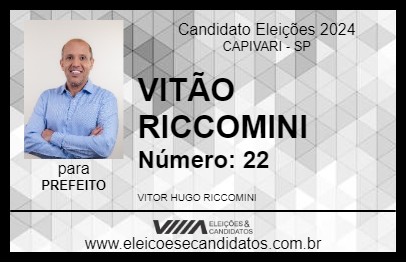 Candidato VITÃO RICCOMINI 2024 - CAPIVARI - Eleições