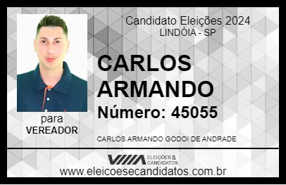 Candidato CARLOS ARMANDO 2024 - LINDÓIA - Eleições