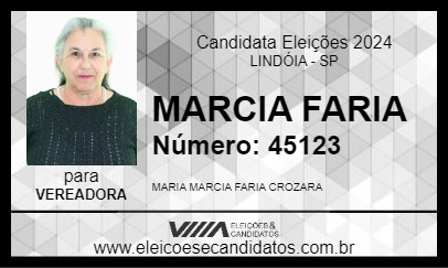 Candidato MARCIA FARIA 2024 - LINDÓIA - Eleições