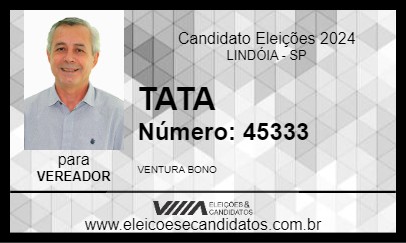 Candidato TATA 2024 - LINDÓIA - Eleições