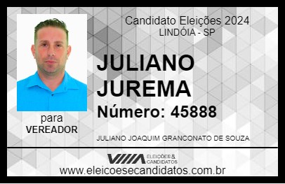 Candidato JULIANO JUREMA 2024 - LINDÓIA - Eleições