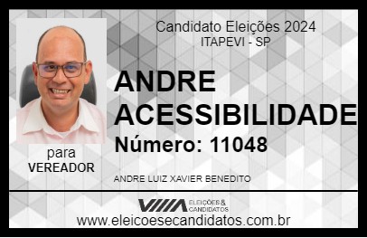 Candidato ANDRE ACESSIBILIDADE 2024 - ITAPEVI - Eleições