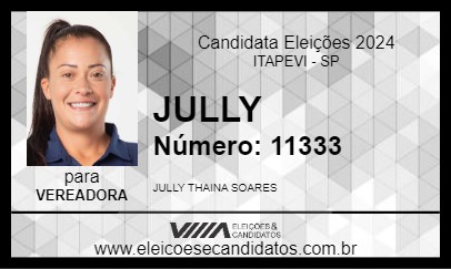 Candidato JULLY 2024 - ITAPEVI - Eleições