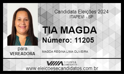 Candidato TIA MAGDA 2024 - ITAPEVI - Eleições