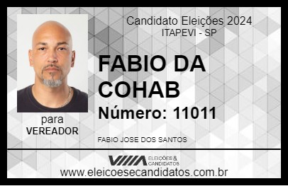 Candidato FABIO DA COHAB 2024 - ITAPEVI - Eleições