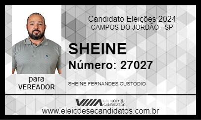 Candidato SHEINE 2024 - CAMPOS DO JORDÃO - Eleições