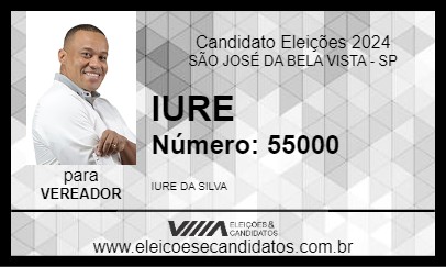 Candidato IURE 2024 - SÃO JOSÉ DA BELA VISTA - Eleições