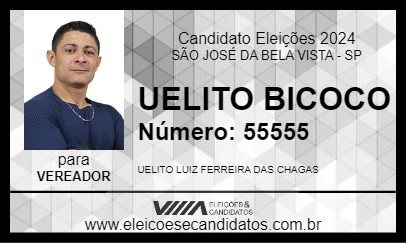 Candidato UELITO BICOCO 2024 - SÃO JOSÉ DA BELA VISTA - Eleições