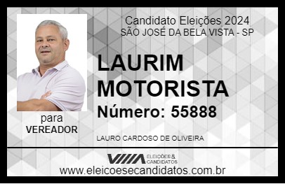 Candidato LAURIM MOTORISTA 2024 - SÃO JOSÉ DA BELA VISTA - Eleições