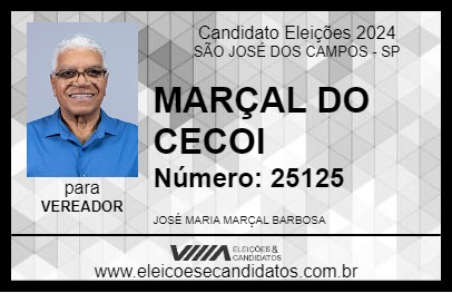 Candidato MARÇAL DO CECOI 2024 - SÃO JOSÉ DOS CAMPOS - Eleições