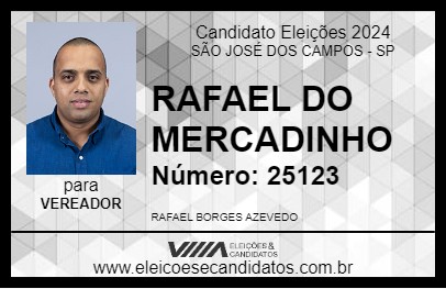 Candidato RAFAEL DO MERCADINHO 2024 - SÃO JOSÉ DOS CAMPOS - Eleições