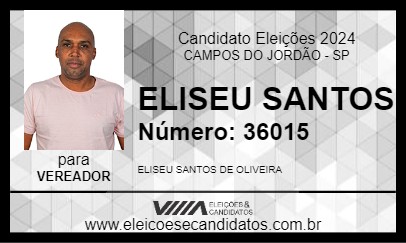 Candidato ELISEU SANTOS 2024 - CAMPOS DO JORDÃO - Eleições