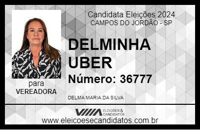 Candidato DELMINHA UBER 2024 - CAMPOS DO JORDÃO - Eleições