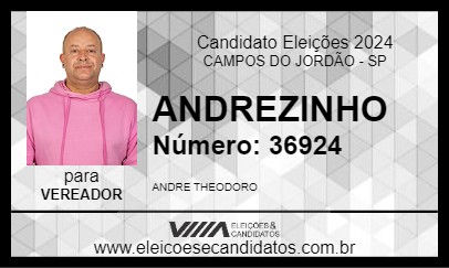 Candidato ANDREZINHO 2024 - CAMPOS DO JORDÃO - Eleições