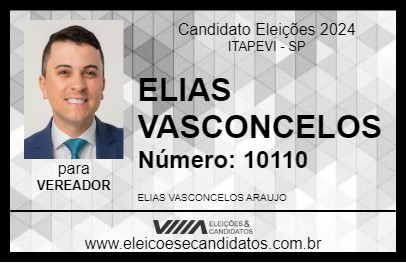 Candidato ELIAS VASCONCELOS 2024 - ITAPEVI - Eleições