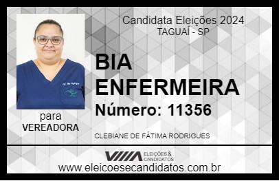 Candidato BIA ENFERMEIRA 2024 - TAGUAÍ - Eleições