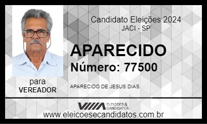 Candidato APARECIDO 2024 - JACI - Eleições