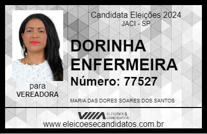 Candidato DORINHA ENFERMEIRA 2024 - JACI - Eleições