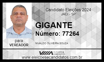 Candidato GIGANTE 2024 - JACI - Eleições