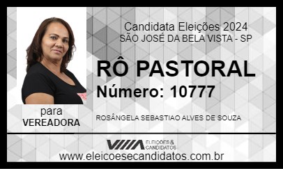 Candidato RÔ PASTORAL 2024 - SÃO JOSÉ DA BELA VISTA - Eleições