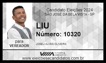 Candidato LIU 2024 - SÃO JOSÉ DA BELA VISTA - Eleições