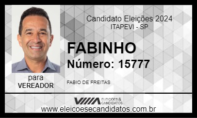 Candidato FABINHO 2024 - ITAPEVI - Eleições