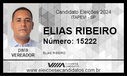 Candidato ELIAS RIBEIRO 2024 - ITAPEVI - Eleições