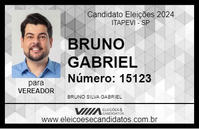 Candidato BRUNO GABRIEL 2024 - ITAPEVI - Eleições