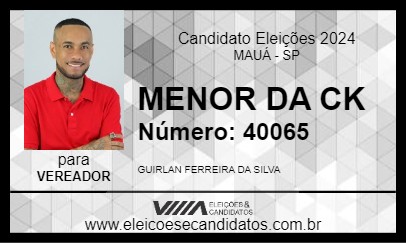 Candidato MENOR DA CK 2024 - MAUÁ - Eleições