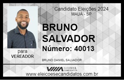 Candidato BRUNO SALVADOR 2024 - MAUÁ - Eleições