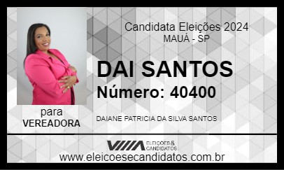 Candidato DAI SANTOS 2024 - MAUÁ - Eleições