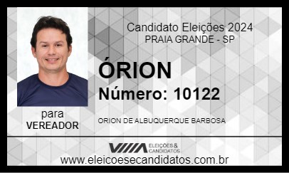 Candidato ÓRION 2024 - PRAIA GRANDE - Eleições