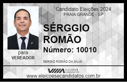 Candidato SÉRGGIO ROMÃO 2024 - PRAIA GRANDE - Eleições