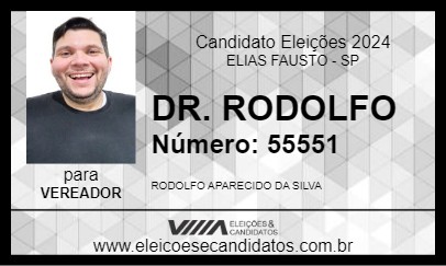 Candidato DR. RODOLFO 2024 - ELIAS FAUSTO - Eleições