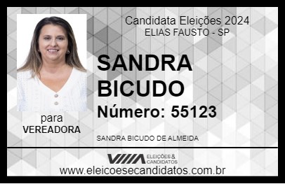 Candidato SANDRA BICUDO 2024 - ELIAS FAUSTO - Eleições