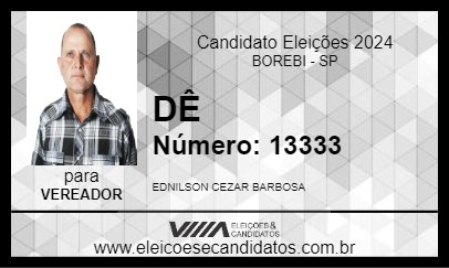 Candidato DÊ 2024 - BOREBI - Eleições