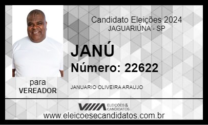 Candidato JANU 2024 - JAGUARIÚNA - Eleições