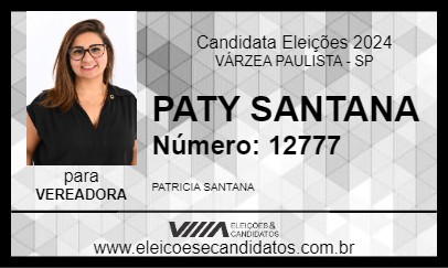 Candidato PATY SANTANA 2024 - VÁRZEA PAULISTA - Eleições