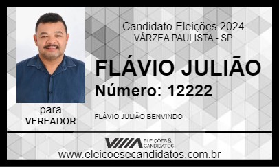 Candidato FLÁVIO JULIÃO 2024 - VÁRZEA PAULISTA - Eleições